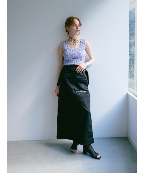 sahara Fluffy Cutout Top/フラッフィーカットアウトトップ