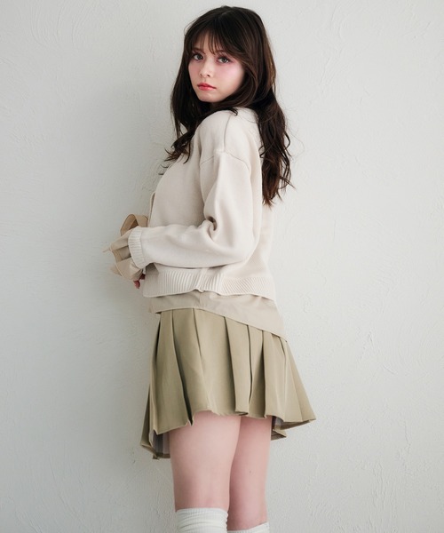 fupel カーディガン shirt docking cardigan /シャツドッキング