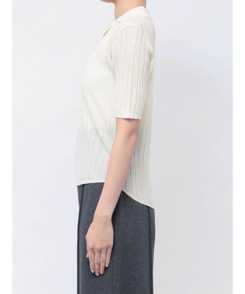 LAGUNAMOON tシャツ シアーカラーネックシニットプルオーバー