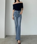 ジーンズ デニム デニムパンツ ストレッチフレ...の詳細画像1