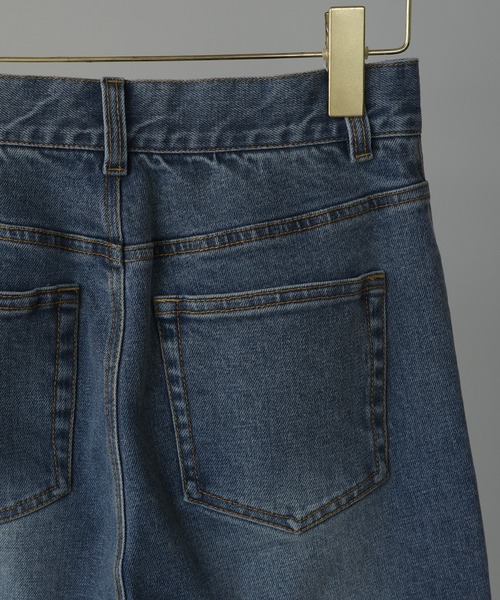 Louere ジーンズ デニム デニムパンツ ストレッチフレアデニム