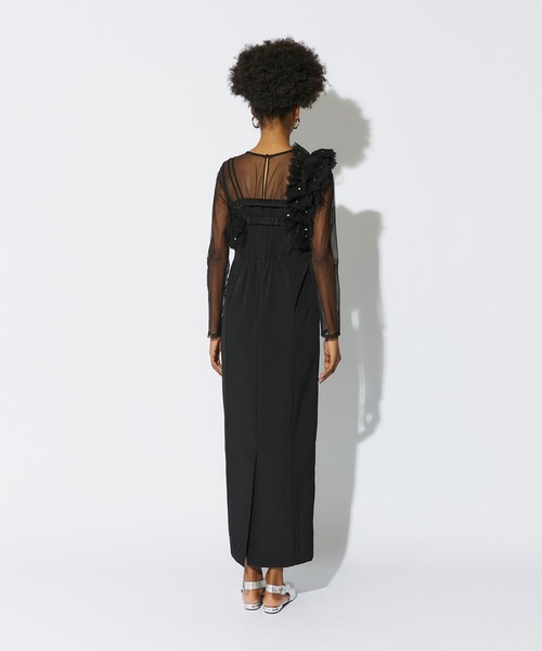 新品未使用 アンドレスド pearl bustier dress Sサイズ ANDRESD ドレス pearl bustier dress / パールビスチェドレス