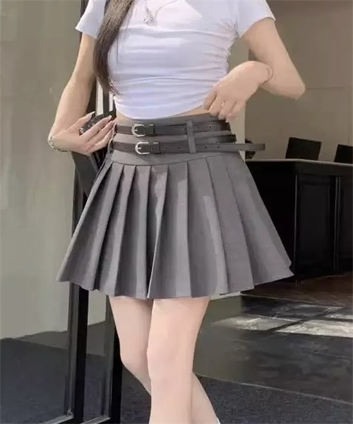 Dream garden（ドリームガーデン） スカート ウエスト2本ベルト付き