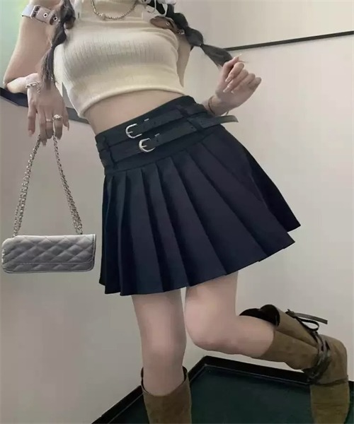 Dream garden（ドリームガーデン） スカート ウエスト2本ベルト付き