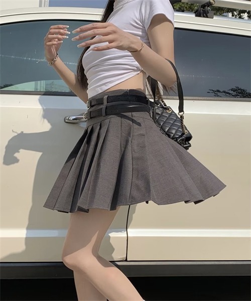 Dream garden（ドリームガーデン） スカート ウエスト2本ベルト付き