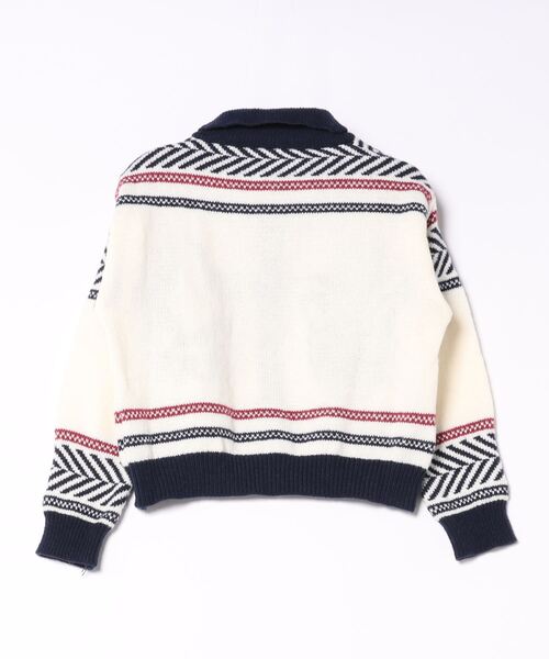 「MAISON DE THERESE」 ニットカーディガン FREE ネイビー レディース_画像2