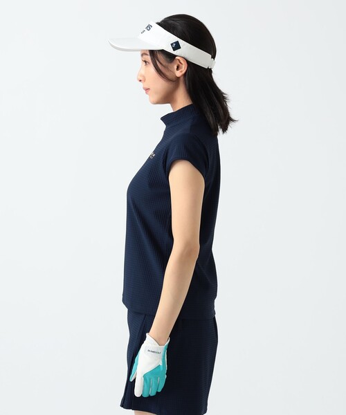 BEAMS GOLF tシャツ PURPLE LABEL / フレンチスリーブ モック