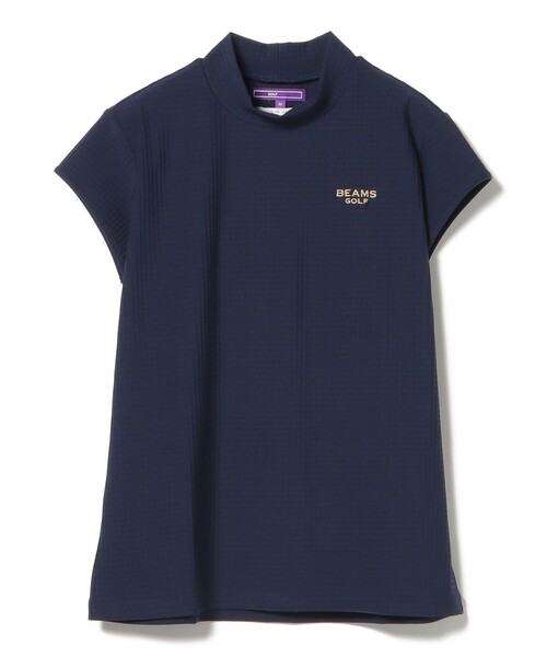tシャツ PURPLE LABEL / フレンチスリーブ モックネックシャツ レディース BEAMS GOLF tシャツ PURPLE LABEL / フレンチスリーブ モック