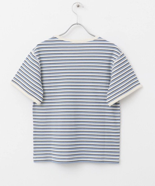 ハニカムワッフルボーダーTシャツ ITEMS URBANRESEARCH tシャツ ハニカムワッフルボーダーTシャツ
