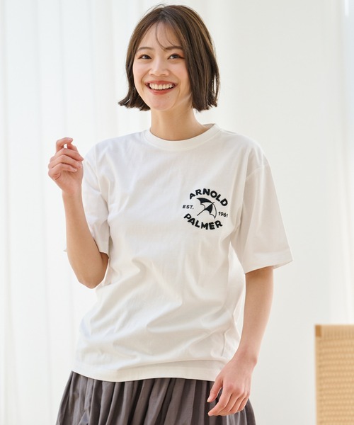 Arnold Palmer(アーノルドパーマー) tシャツ サガラ刺繍 シェア ロゴ Arnold Palmer(アーノルドパーマー) tシャツ サガラ刺繍 シェア ロゴ
