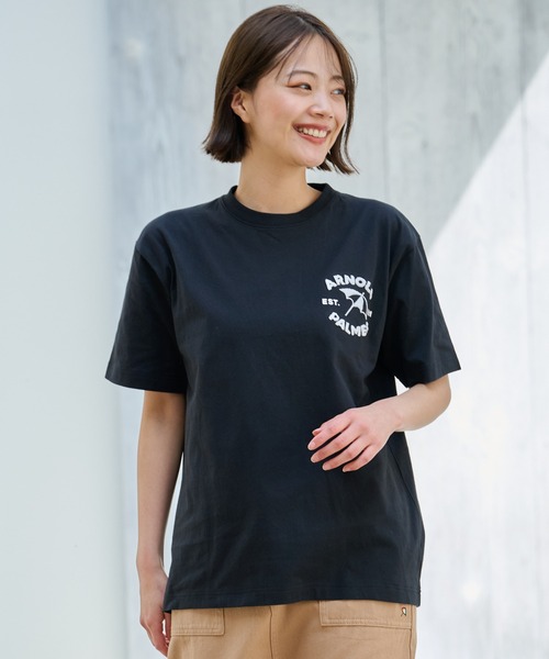 2017ssパーム刺繍Tシャツ Arnold Palmer（アーノルドパーマー） tシャツ サガラ刺繍 シェア ロゴ