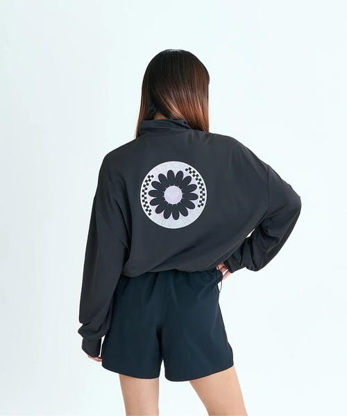 【シカ】ROXY ROXY（ロキシー） uvカット ラッシュガード WILD FLOWER ZIP /ロキシー