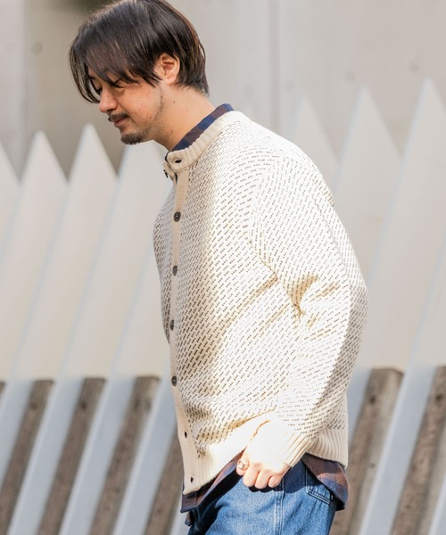 「URBAN RESEARCH ROSSO MEN」 ニットカーディガン X-LARGE グレー メンズ_画像4