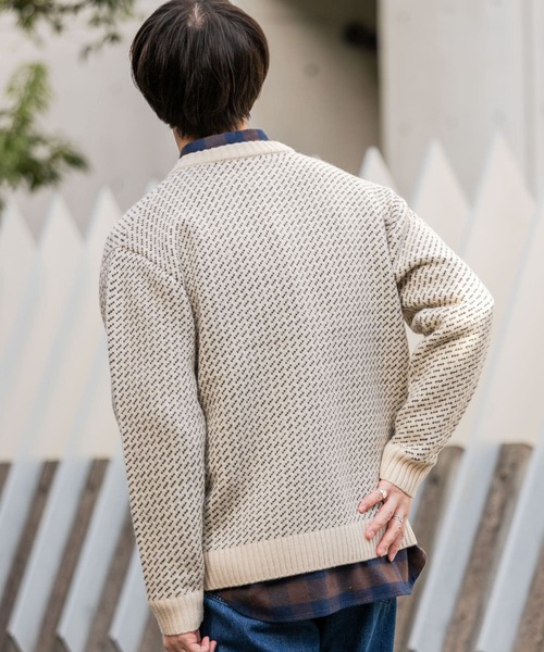 「URBAN RESEARCH ROSSO MEN」 ニットカーディガン X-LARGE グレー メンズ_画像5