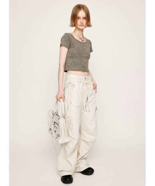 SLY スラックス パンツ TUCK WIDE WOVEN PT タック ワイド