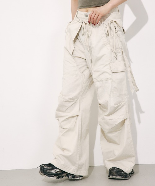 SLY スラックス パンツ TUCK WIDE WOVEN PT タック ワイド