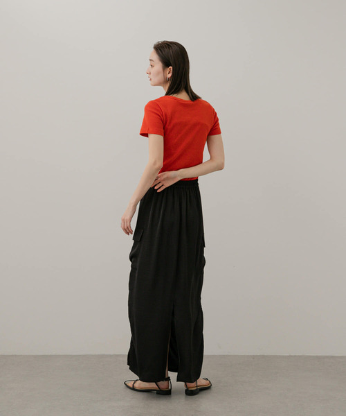 SENSE OF PLACE by URBAN RESEARCH スカート サテンサイドポケット