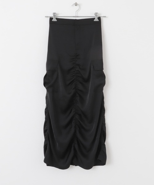 SENSE OF PLACE by URBAN RESEARCH スカート サテンサイドポケット