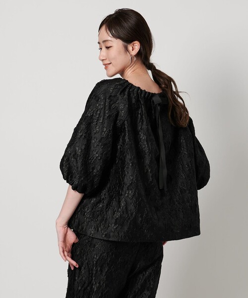 UNITED ARROWS ブラウス シャツ フラワージャガード レディース