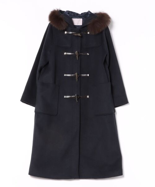 「31 Sons de mode」 ダッフルコート 36 ネイビー レディース_画像2