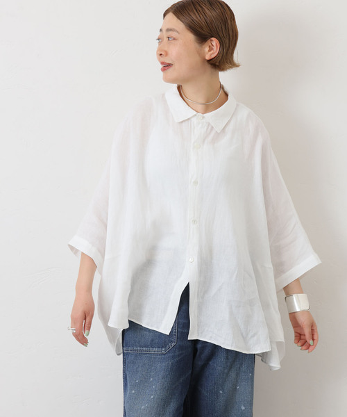 ブラウス シャツ B2840 フレンチリネンバルーンブラウス レディース RNA-N ブラウス シャツ B2840 フレンチリネンバルーンブラウス