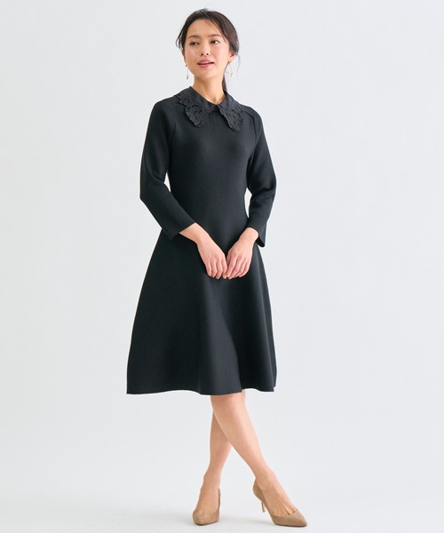 アナイ　ワンピース　　38 黒　　定価37400円 ANAYI（アナイ） ニットワンピース 38 ブラック レディース : ZOZOTOWN