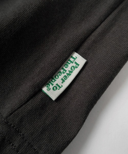 「POWER TO THE PEOPLE」 長袖Tシャツ L ホワイト メンズ