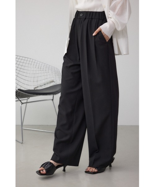 新品未使用タグ付　MESSAGERIE 2プリーツ イージースラックス　46 2 TUCK EASY SLACKS /ツータックイージースラックス（スラックス