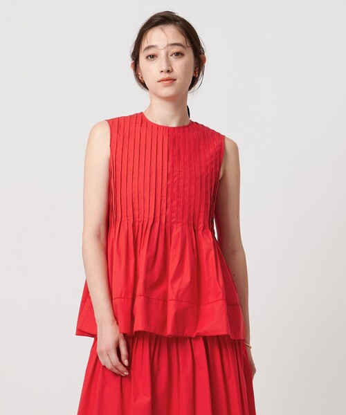 UNITED ARROWS ブラウス シャツ コットンシルク シルキータック