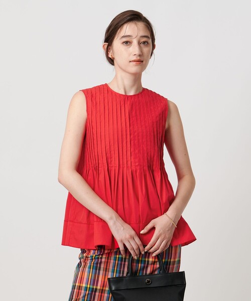 UNITED ARROWS ブラウス シャツ コットンシルク シルキータック