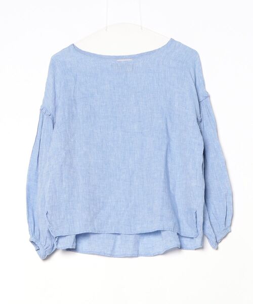 「liflattie ships」 長袖ブラウス SMALL ブルー レディース