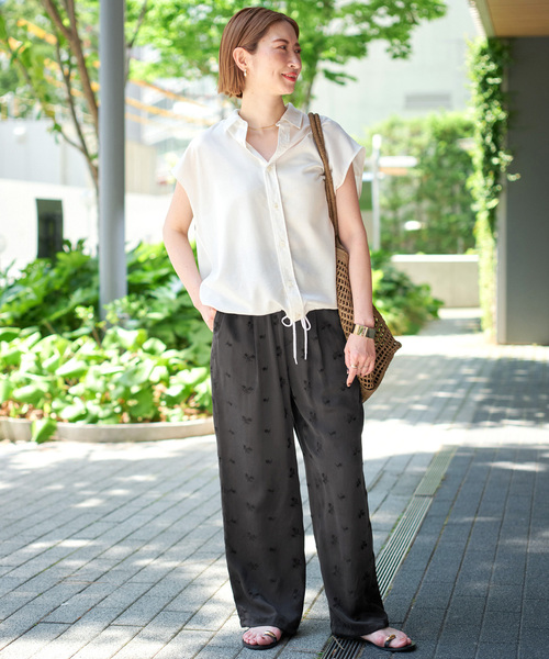専用ページ　ティッカ ticca フラワーパンツ TICCA | フラワーエンブロイダリー サテンパンツ WOMEN（その他