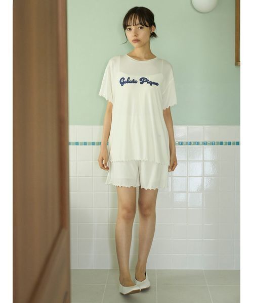 gelato pique（ジェラートピケ） パジャマ ルームウェア カラフルロゴT