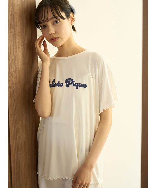 gelato pique パジャマ ルームウェア カラフルロゴTシャツ