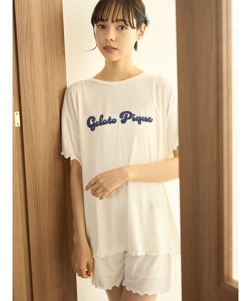 【11/17までお値下】GELATO PIQUE ルームウェア 新品未使用 gelato pique パジャマ ルームウェア カラフルロゴTシャツ