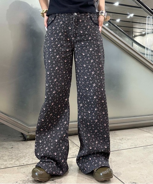 sedacle girl パンツ アソート総柄ヒップ刺繍パンツ レディース