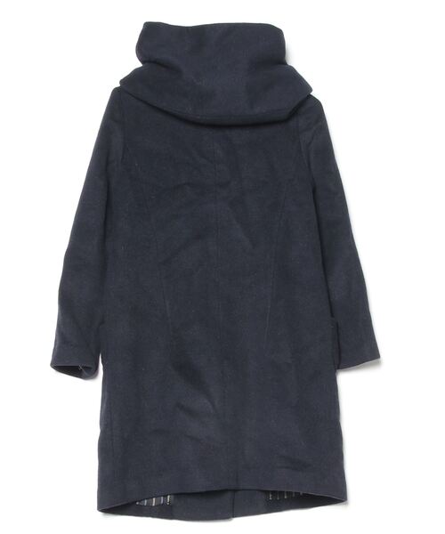 「allureville」 ノーカラーコート 1 ネイビー レディース_画像2
