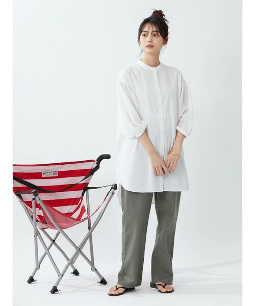 「CRAFT STANDARD BOUTIQUE」 7分袖ブラウス FREE カーキ レディース_画像2