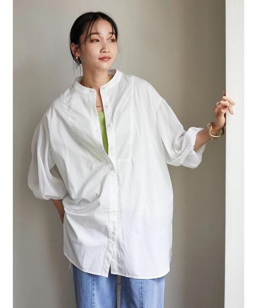 「CRAFT STANDARD BOUTIQUE」 7分袖ブラウス FREE カーキ レディース_画像3