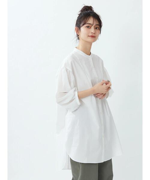 「CRAFT STANDARD BOUTIQUE」 7分袖ブラウス FREE カーキ レディース_画像5