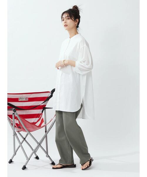 「CRAFT STANDARD BOUTIQUE」 7分袖ブラウス FREE カーキ レディース_画像9