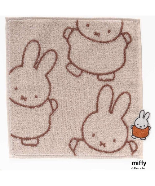 ハンカチ Miffy タオルハンカチ 「ミッフィー アップリケ」 レディース