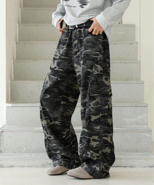 NEOS（KOKUYO） カーゴパンツ 「neos」ルーズシルエット 迷彩