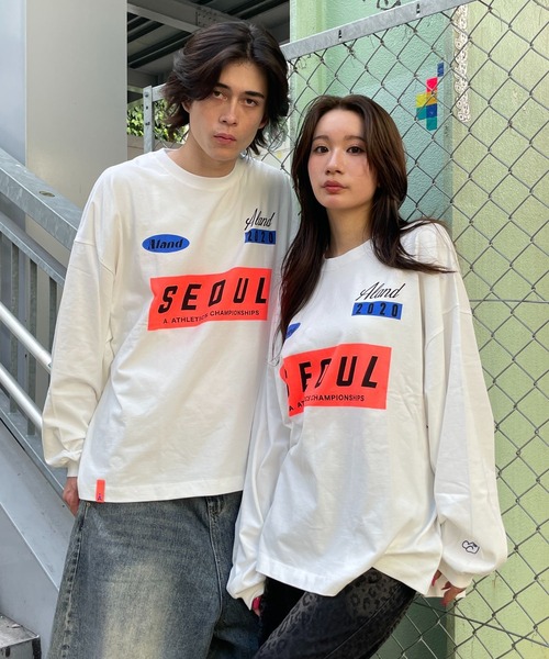 ALAND tシャツ 「UNISEX」ALAND／アソートプリントロンT レディース