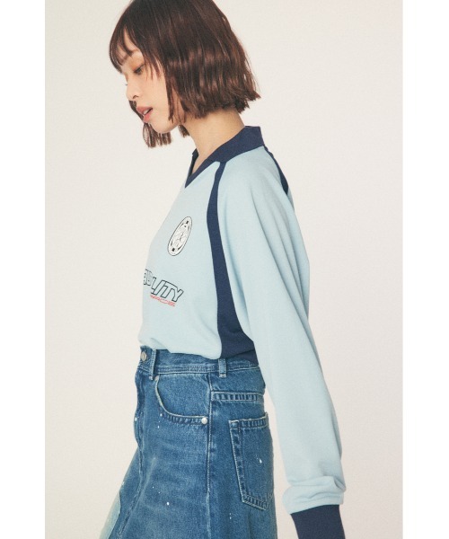 「RODEO CROWNS WIDE BOWL」 長(zhǎng)袖カットソー LARGE ベージュ レディース