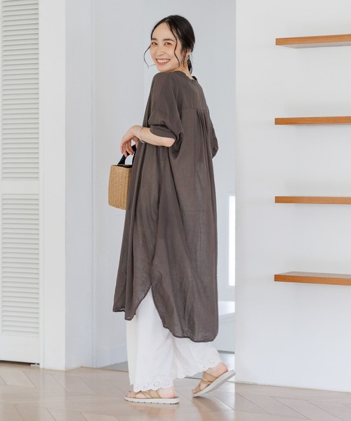 「studio CLIP」 半袖ワンピース FREE ブラック レディース_画像2