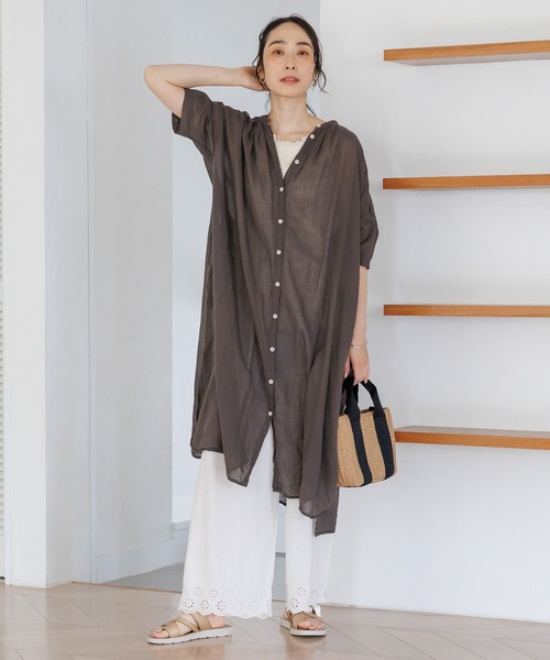 「studio CLIP」 半袖ワンピース FREE ブラック レディース_画像4