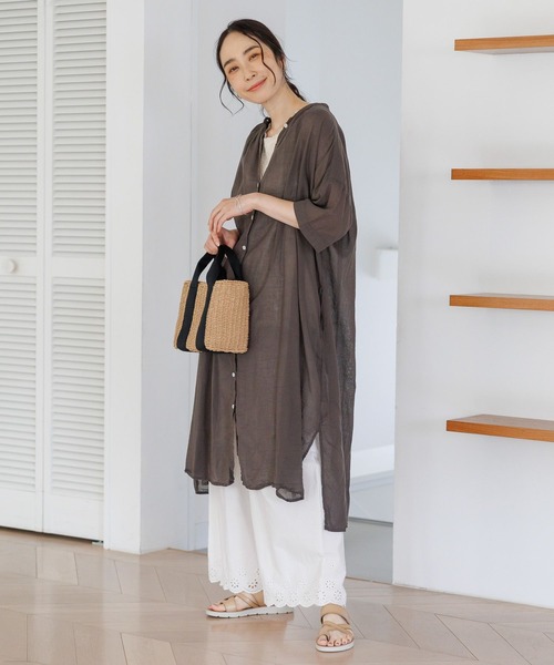 「studio CLIP」 半袖ワンピース FREE ブラック レディース_画像6