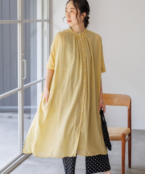 「studio CLIP」 半袖ワンピース FREE ブラック レディース_画像7