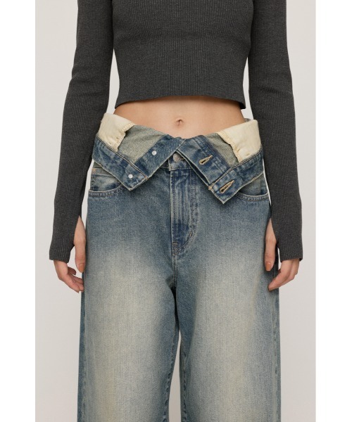 SLY（スライ） ジーンズ デニム デニムパンツ LAYERED STRAIGHT DENIM